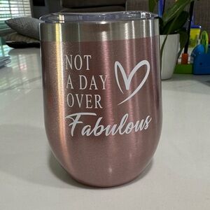 Stylish Pink Tumbler with Heart Motif